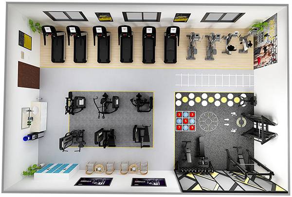 120平方健身房配置方案-广西星空xk体育健身器材有限公司 120平方健身房配置方案-广西星空xk体育健身器材有限公司